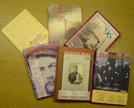 Algunas publicaciones genealógicas suecas